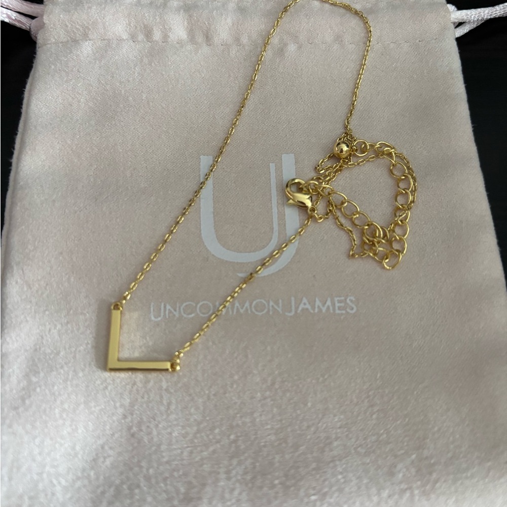 Uncommon James Gold BABY V NECKLACE 14 inches